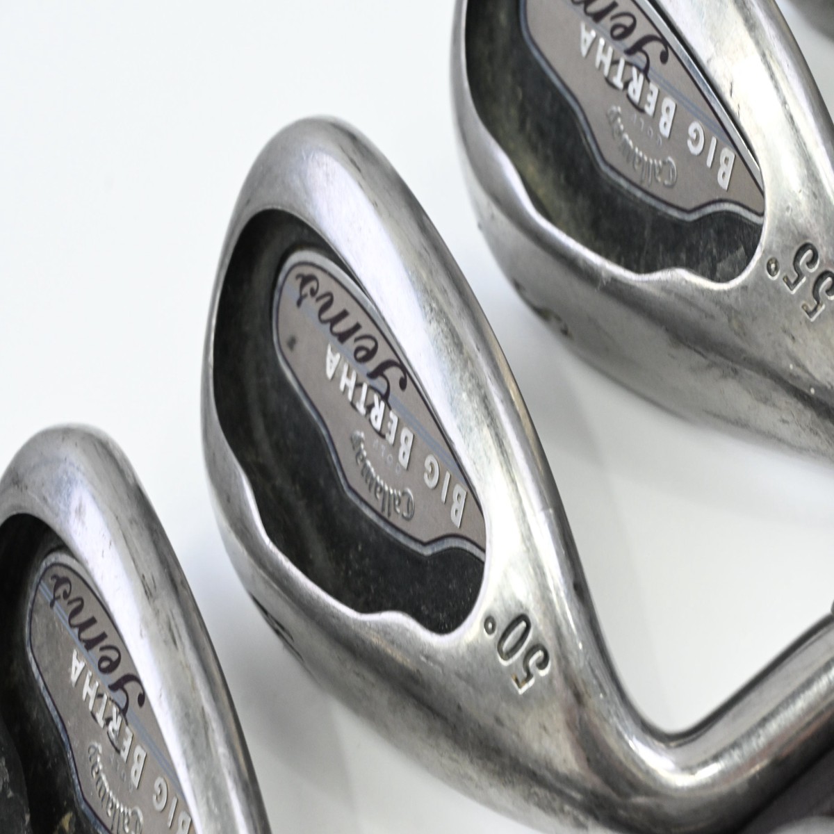 Ladies Left Hand Callaway Big Bertha 2002 Irons / 5-PW+SW+LW / Ladies Flex Gems