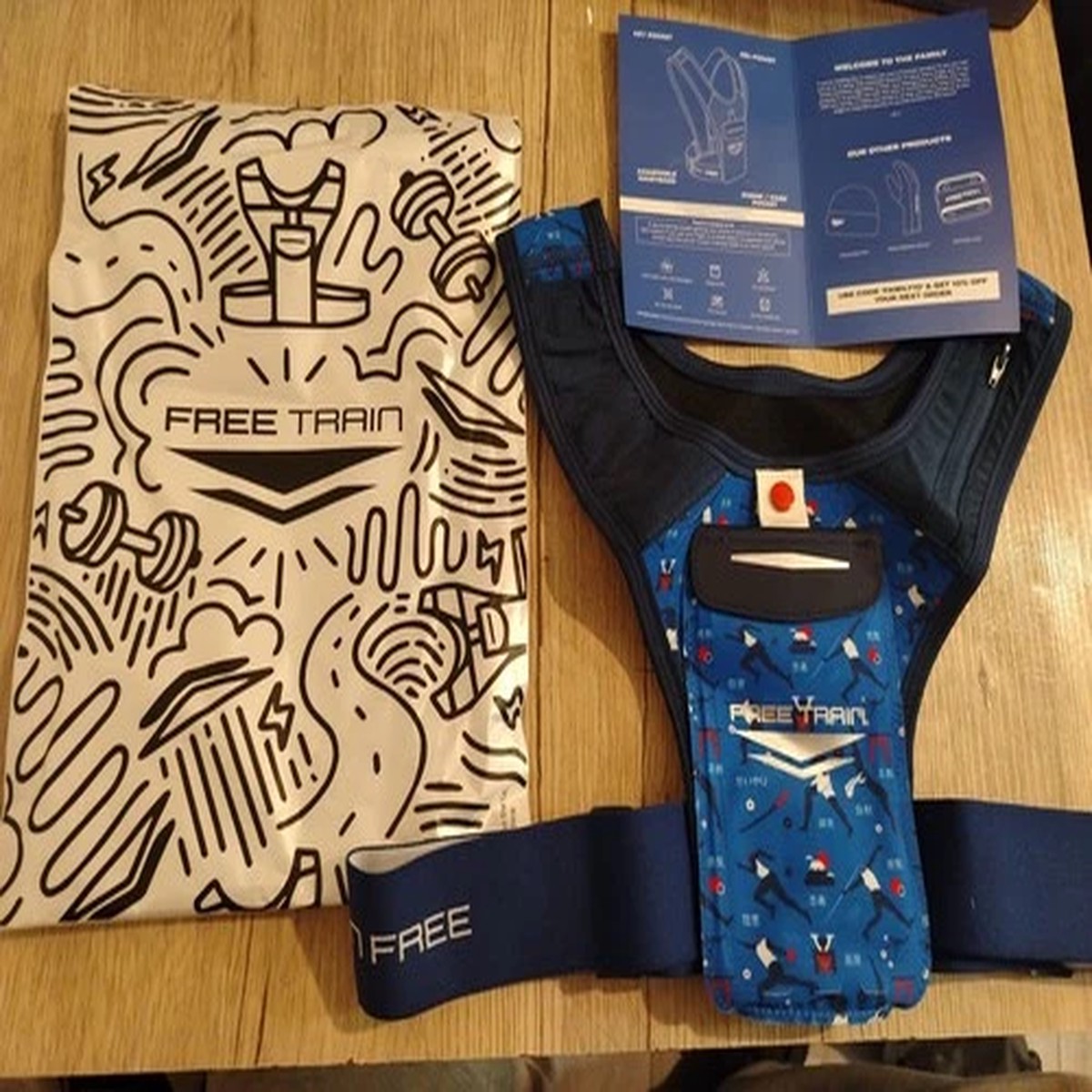 Freetrain V1 Vest - The Original Training and Running Vest Chest Phone Holder