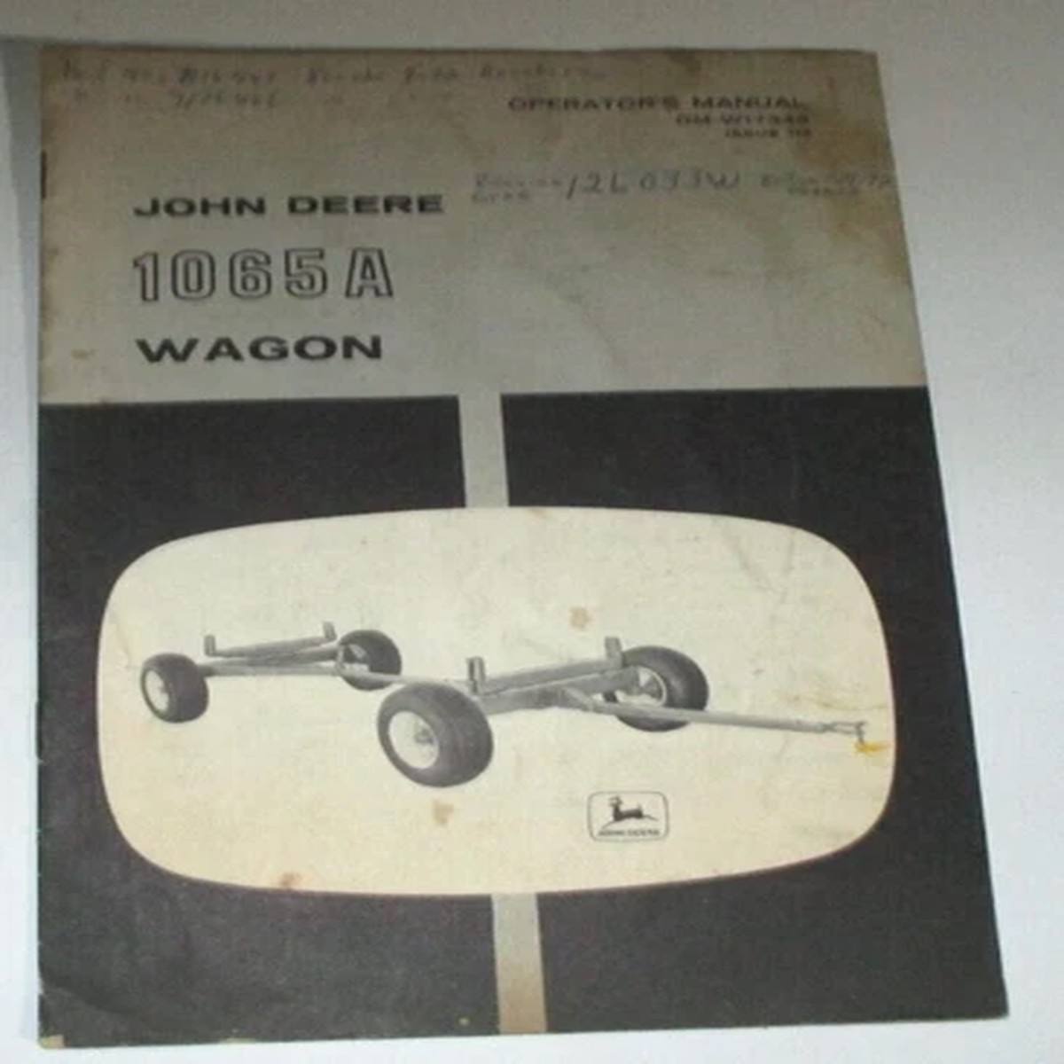 *John Deere 1065A Wagon Running Gear Operators Manual OM-W17348 H9 JD ORIGINAL!