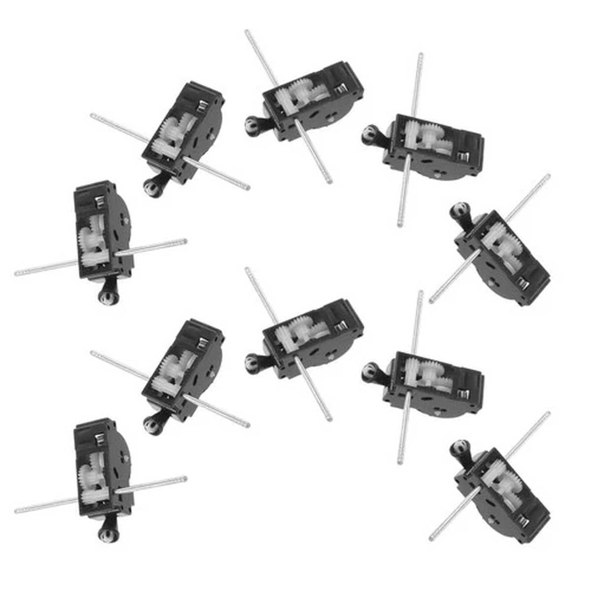 10pcs DIY Toy Propulsion Gear Box: Universal Pull Back Motor Core for Building