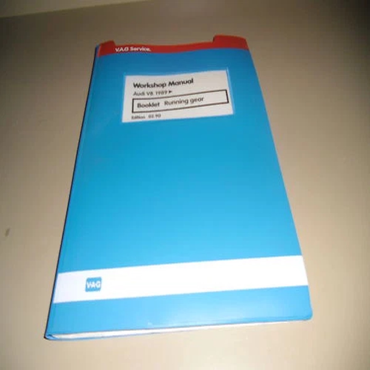 1990 Audi V8 D11 Running Gear Workshop Manual