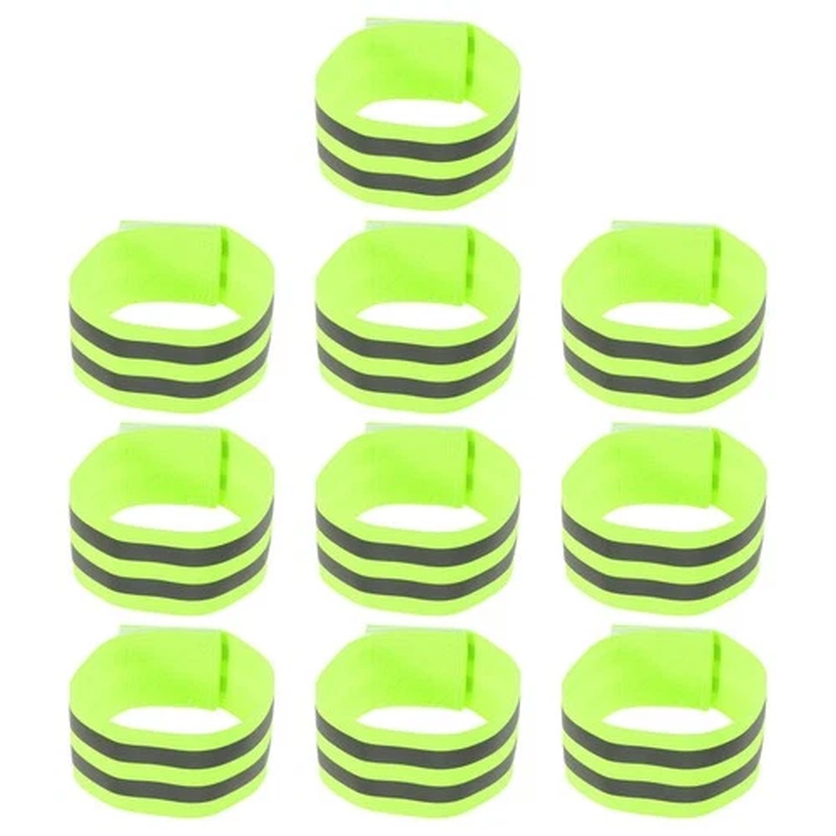 10 Pcs Night Running Luminous Armband High Visibility Safety Reflector