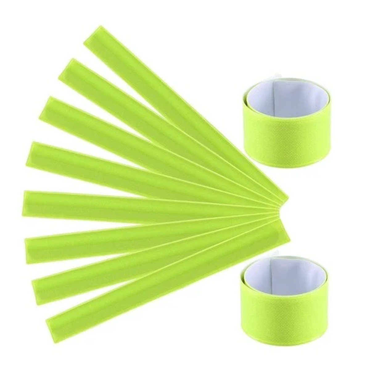 10 Pcs Reflective Strap Gear Night Running Bracelets PVC Wrist Band