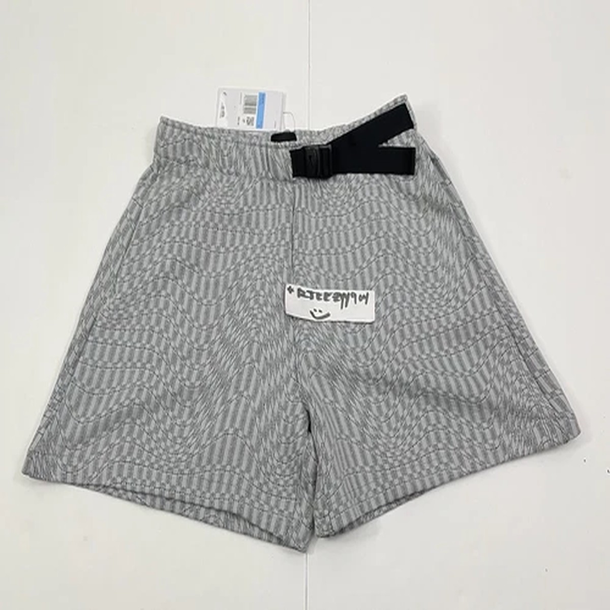 $80 Womens Size M Nike Sportswear Tech Pack Buckle Shorts CZ9789-010 Geometric