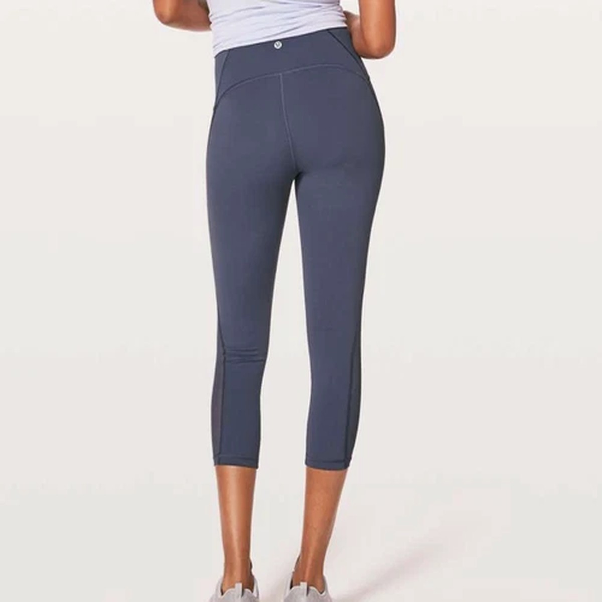 $88 Lululemon Womens Train Times Crop Leggings 21" Size 6 "Dazed" Running Yoga