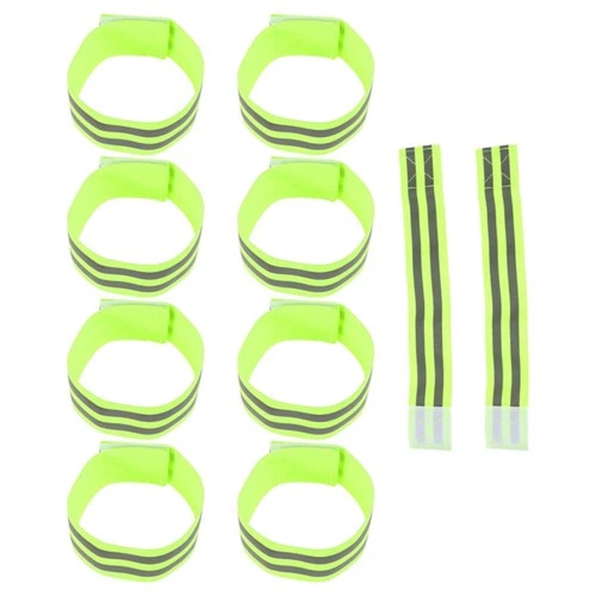 10 Pcs Reflective Armband Running Protective Gear Fitness Armbands Cycling