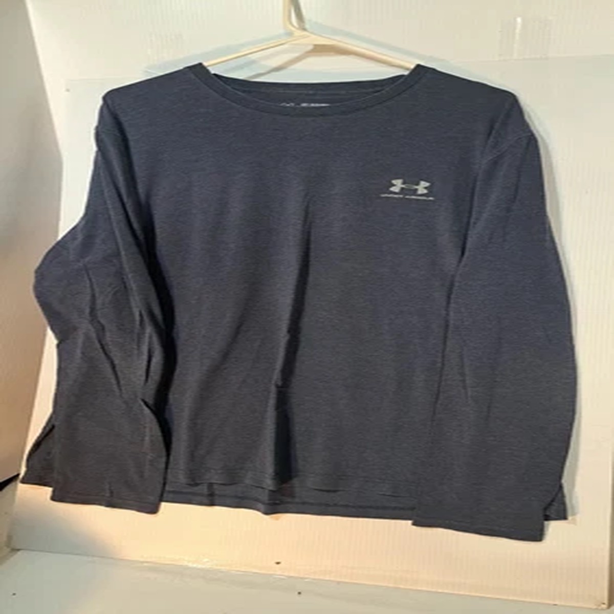 "Under Armour" Long Sleeve Shirt 2XL Salt Pepper Heather Gray