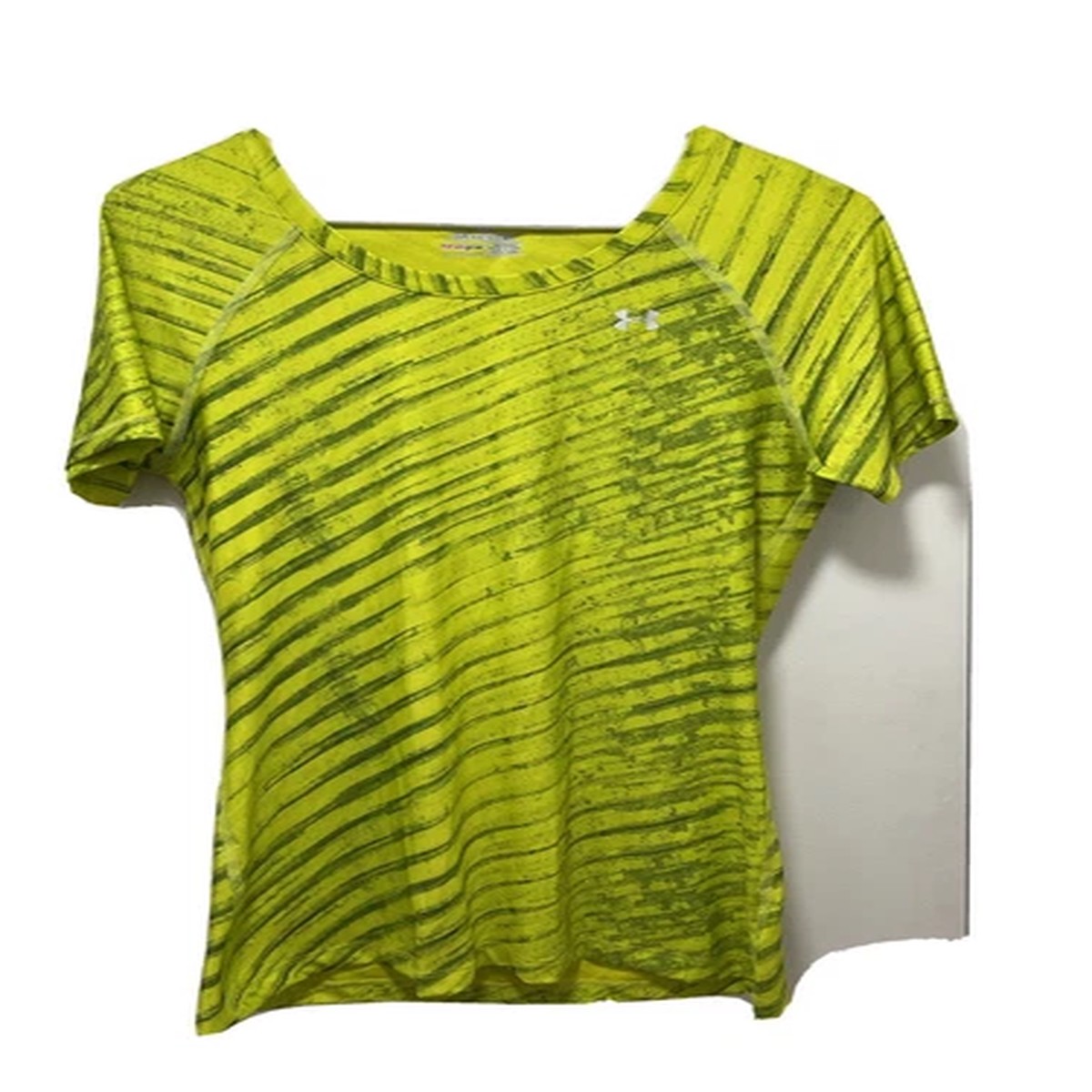 *Under Armour Womens Fitted Heat Gear Top Yellow Size XS